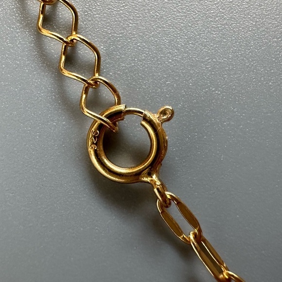 14k Gold Vermeil Flat Chain Anklet - Picture 8 of 8